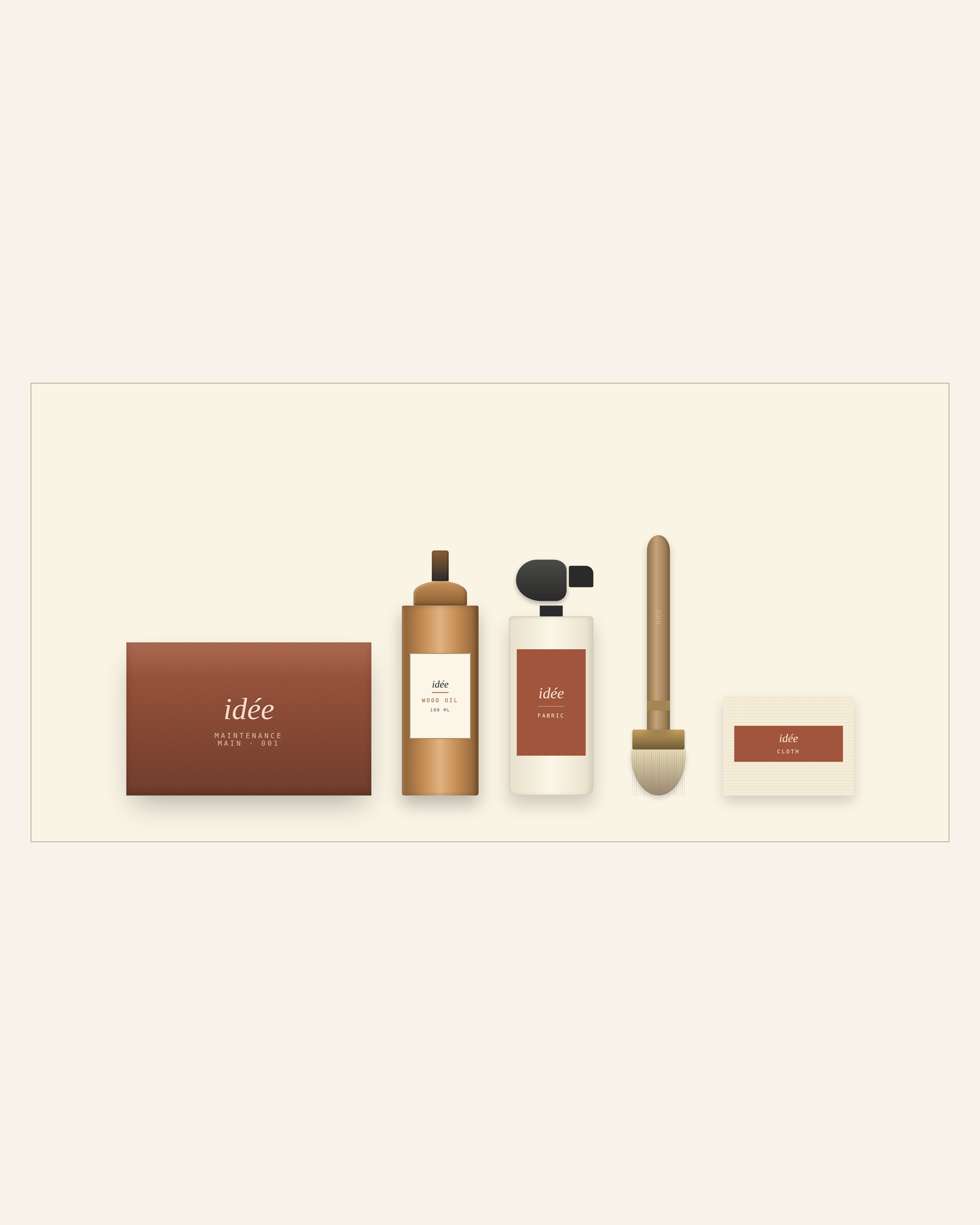 IDÉE Repair Kit — the eight items grouped